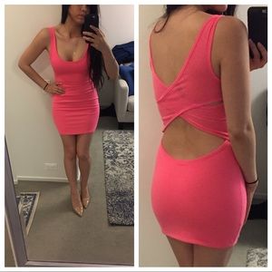 Windsor pink cross back dress